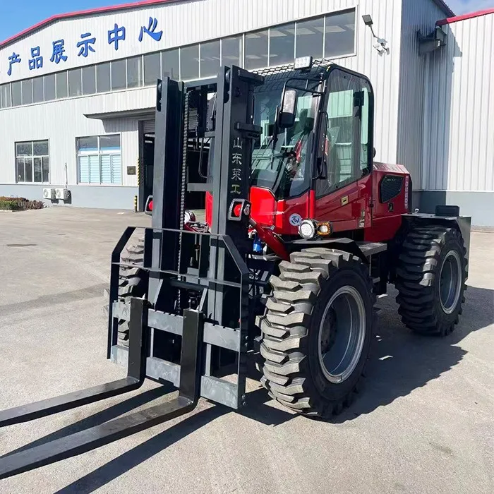 Rear Articulated Rough Terrain Forklift factory